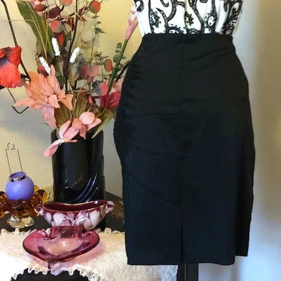 NWOT INFINITIF Well Tailored High-Quality Black Lace Embroidered Lined Skirt 38 - Picture 7 of 9